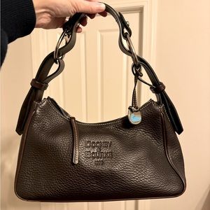 Dooney & Bourke Black Pebble Leather Shoulder Purse Bag